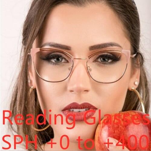 ZAOLIHU Cat Eye Women Reading Glasses Hollow Out Design Lady Sexy Eyewear Computer Anti Blue Light Unisex Eyeglass Myopia Glass