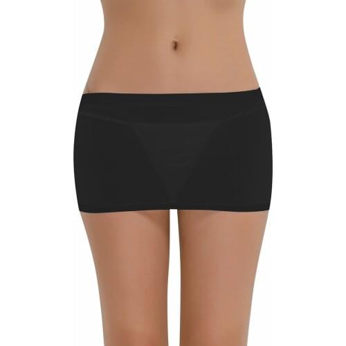 Women Lingerie See-Through Mini Skirt Sheer Elastic Waistband Snug-Fitting Nightwear Erotic Party Sleepwear Clubwear Sexy Dress