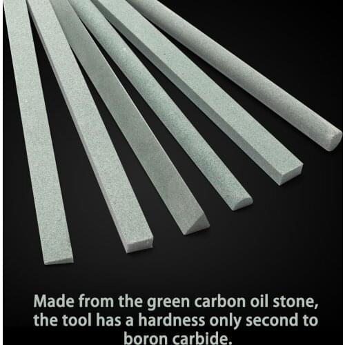 1set/6pcs 180Grit 150mm Green Carbon Oil Stone Polishing Grinding Tool to Polish and Grind the Optical Glasses