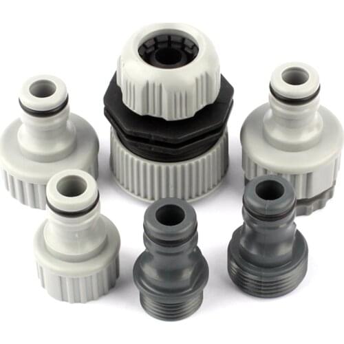 1pc NuoNuoWell Hi-Quality Garden Quick Connectors 1/2" 3/4" Thread Water Faucet Joint Flower Garden Irrigation Hose Fittings Set