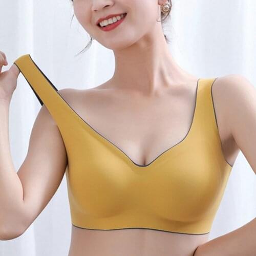 1pcs Sports Bras Seamless Active Bra Push Up Anti-Slip Lingerie Wire Free Soft Sleep Wear Underwear For Woman