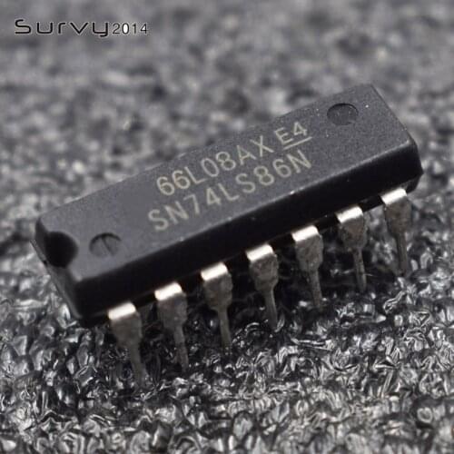 10pcs/lot SN74LS86AN HD74LS86P SN74LS86N 74LS86 DIP-14 In Stock