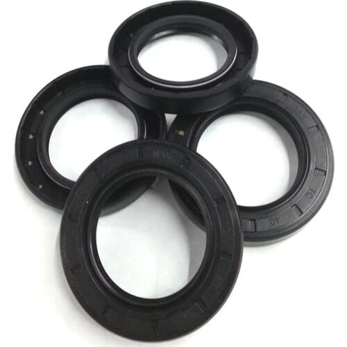 2pieces/NBR Shaft Oil grease Seal TC-8*22*7 Nitrile butadiene rubber Rubber Covered Double Lip With Garter Spring/black