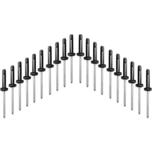 20 Pieces Aluminum Tri-Grip Tri-Fold Rivet Long Rivets for Sit on Top Kayak Canoe Fishing Boat Kayaking Angler Fittings