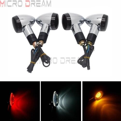 2006-2013 Front/Rear LED Turn Signal Light E4 for Suzuki Boulevard M109R VRZ1800 3 in 1 Running Lamp Tail Brake Indicator Light