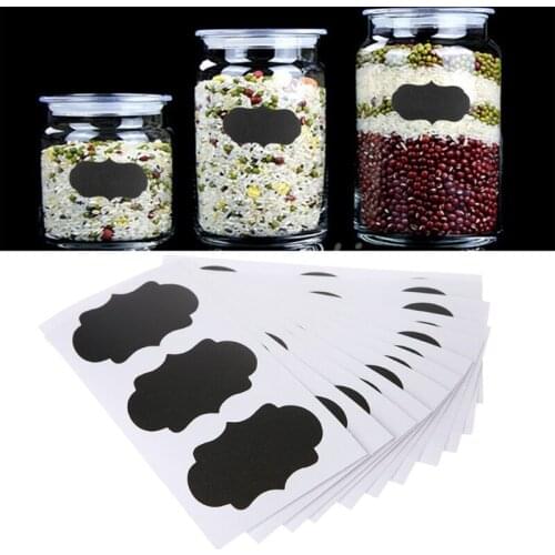 36Pcs/Set Blackboard Stickers Chalkboard Contact Paper Labels Kitchen Jar Bin Tags