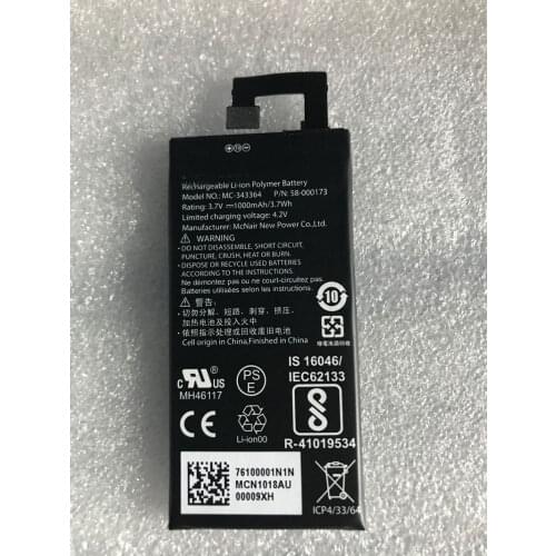 4.2V 1000mAh battery for McNair MC-343364 Batteries +USB cable+toolkit