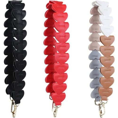 Brand 80cm Women replacement straps pu leather shoulder belt bag handbag accessories parts for bags ornament DIY Heart STP114