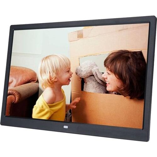 HD 1440*900 64G Digital Photo Frame Electronic Album 17 Inches LED Screen Touch Buttons Multi-language