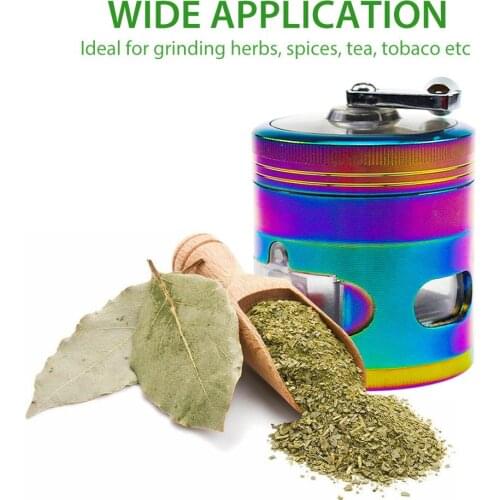 63mm Colorful Metal Smoke Mill Set Household Portable Manual Smoke Mill Herbal Grinder Cigarette Accessories For grinding pollen