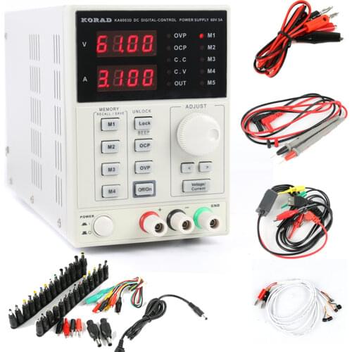 KORAD KA6003D Precision Adjustable Digital Programmable DC Power Supply Laboratory Power Supply 60V 3A + AC DC Jack Repair