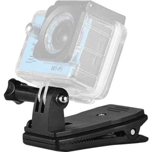 Backpack Strap Cap Clip Mount 360 Degree Rotary Clamp Arm for GoPro Hero 6/5/4/3 for Xiaomi Yi Lite 4K+ Action Camera Mount Clip