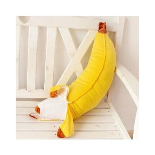Lovely banana plush toy 45cm soft throw pillow,birthday gift h627