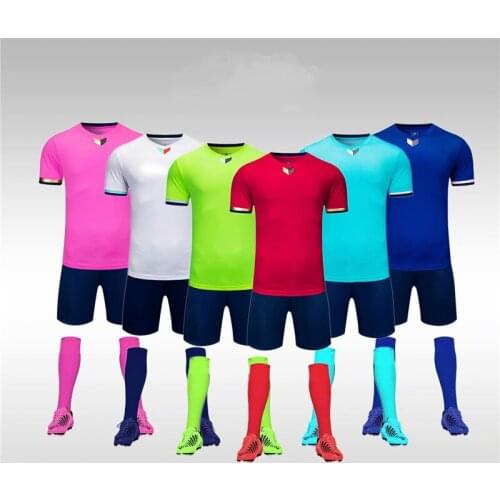 New 2021 Mens Kids Soccer Jerseys Set Survetement Football Boys Women Running Training Uniforms Team Blank Sports Clothes Print
