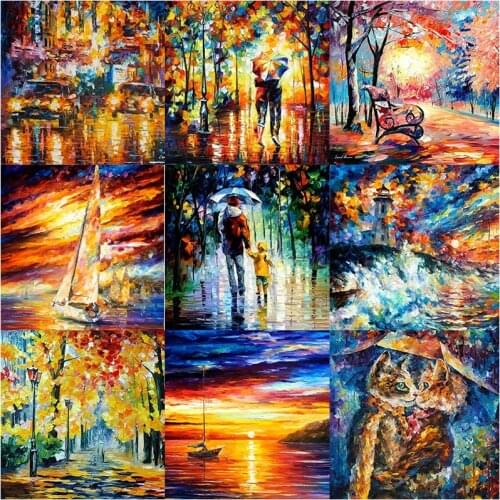 XUEQIXIAOZU Full Round Abstract art Diamond painting diamond embroidery 5D DIY Diamond setting Mosaic painting decoration gifts