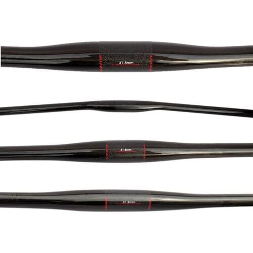 No logo flat UD carbon fiber bicyle handlebar mountain bike MTB handlebar 31.8*760mm ultra long manillar fixie bicycle parts