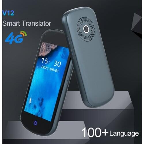 Smart Voice Translator 109 Languages Instant Two Way Translation Mini 4G+Wifi Portable for Travelling Learning Business Meeting