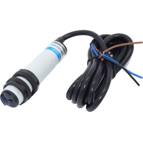 DC6-36V Diffuse reflection photoelectric switch NPN NO normal open output Light Barrier Sensor 2m detect range adjustable