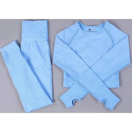 High Quality Women Tight Yoga Wear Custom Logo For Running Gym Seamless Set