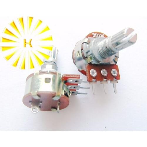 WH148 3Pin with Switch 10K 50K 100K 500K Single Power Potentiometer Pot x 100PCS