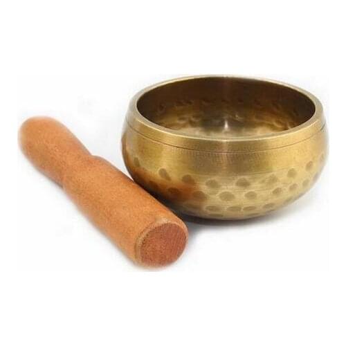 ZSR817 80mm Yoga Bowl Tibetan Himalayan Meditation Religion Statue copper singing Wholesale bronze Bowls Striker price Factory