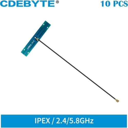 10pcs/lot 2.4GHz 5.8GHz PCB Built-in Antenna 2dBi 50Ω 2W IPEX-1 Interface CDEBYTE TXWF-PCB-5109