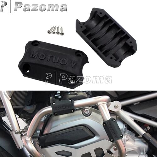Black 25mm Motorcycle Bars Engine Protection Bumper Decorative Block Dismantling