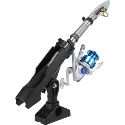 Kayak Fishing Rod Holder Mount Adjustable Fishing Boat Rods Holder Rack 360 Degree Rotatable Sup Board Kayak Accessory