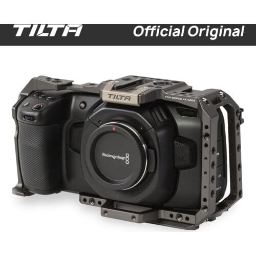 Tilta BMPCC 4K Blackmagic Design Pocket Cinema Camera 4K 6K Full Camera Cage (Tilta Gray) VS Smallring