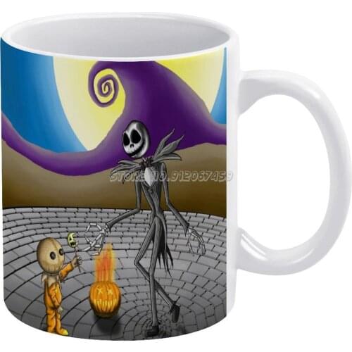 Sam And Coffee Mugs Ceramic Personalized Mugs 11 Oz White Mug Tea Milk Cup Drinkware Travel Mug Sam Samhain R Treat Halloween Ni