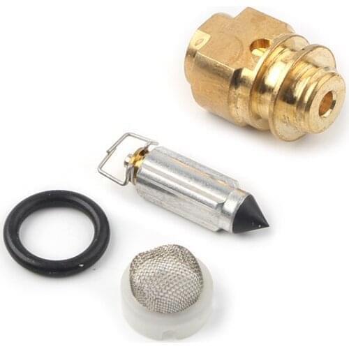 Motorcycle Carburetor Card Rebuild Kit Floating Needle Valve For Kawasaki KFX400 KSF400 DS650 2003 2004 2005