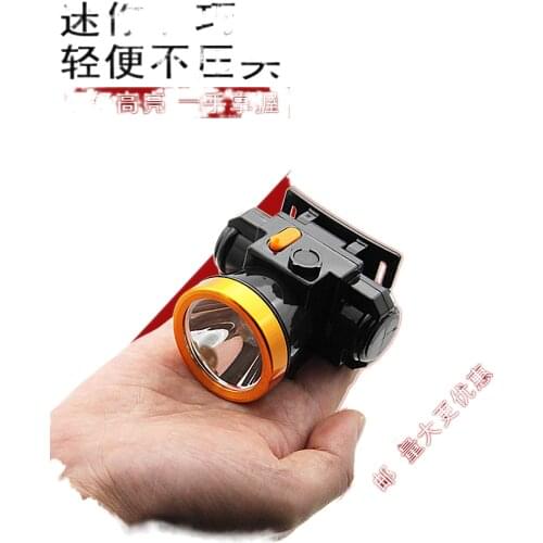 The head-mounted headlight glare charging LED bright flashlight night light trumpet fishing dedicated lithium miner