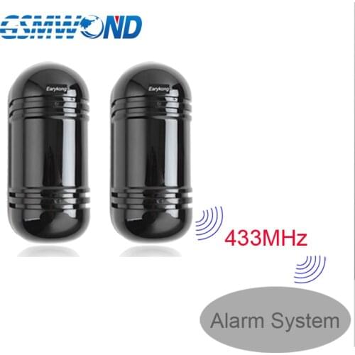 Outdoor Waterproof Infrared Beam Detector, 433MHz Wireless / Wired detector, infrared barrier Detector