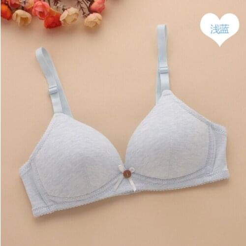 Charming girl bra series of development and development of cotton underwear thin section no rims bra snap-# 6063