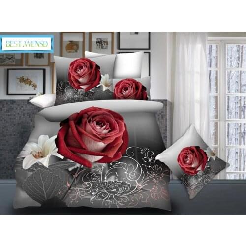 Bedclothes 100% Microfiber Fabric Super Soft Duvet Sets 4pcs /set Bed Linens Pillow Cover Comforter Bedding Sets Dekbedovertrek