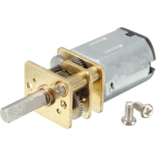 Gear Motor DC 12V 300RPM Mini Metal Gear Motor with Gearwheel N20 3mm Shaft Diameter Reduction Gear Motor High Torque Motor