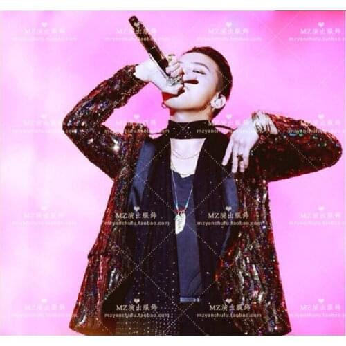 S-5xl Free Shipp New Sequins Suit Jacket Men Singers Gold Blue Red Dj Ds Nightclub Costumes Stage Clothing Dress Coat