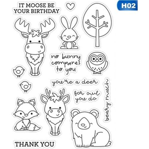 Christmas Elk Fox, Rabbit, Bird Animal Embossing Cutting Die For DIY Scrapbooking Album Paper Cards Decorative