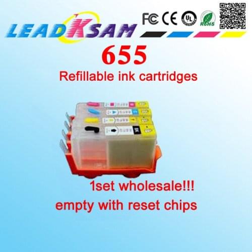 Compatible For HP655 hp655 refillable ink cartridge for hp3525 HP4615 4625 5525 6525