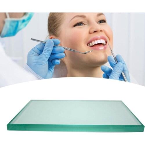 Dental Lab Mixing Glass Slab Glass Plate Board Size Whitening For Dental 124*78*7mm Teeth Mater C7B7