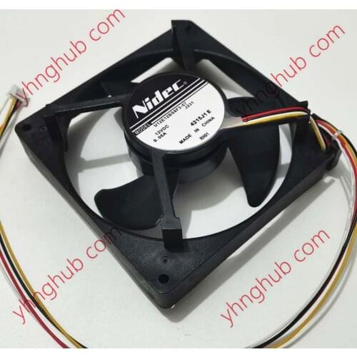 Nidec U12E12BS8F3-57 J232 J231 DC12V 0.06A 125x125x35mm Server Cooling Fan