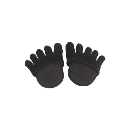 1Pair Toe Separator Pads Elasticity Foot Care Half Insoles Five Finger Toe Socks Toe Support Pads Insoles Forefoot Pain Relief