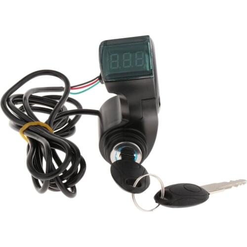 1pc 12V-99V Universal E-Bike LED Digital Voltage Display Power Electric Bicycle Twist Throttle Accs Parts