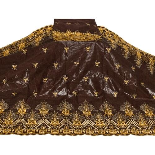 2021 African Bazin Riche Fabric Black Bazin Riche Brode High Quality Dry Lace Latest Guinea Brocade French Lace 5+2 yards/lot