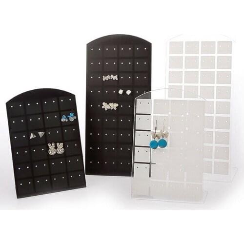 24/36 Pairs Earrings Holder Jewelry Showcase Stand Display Plastic Rack Jewelry Charming Women Earrings Organizer Holder
