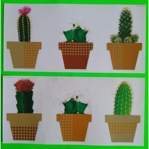24 packs/box Electrostatic CACTUS window sticker - Perfect for windows. DIY hobby windows of kitchens living rooms