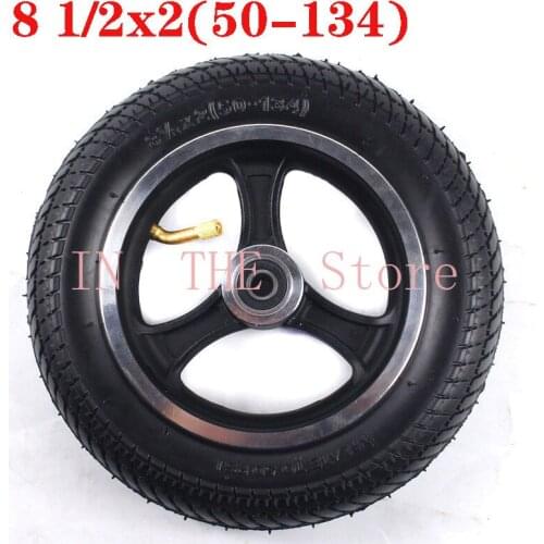 8 1/2x2 (50-134) Inenr and Outer Tire with Hub/rim 8.5x2 Pneumatic Tire Wheels for INOKIM Night Series Electric Scooter Parts