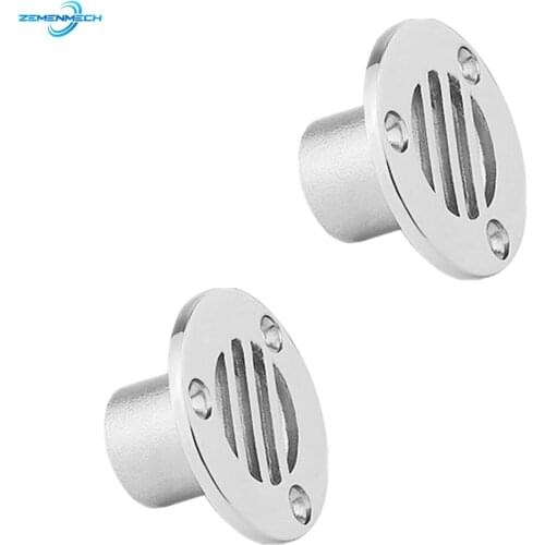 2PC Boat Accessories Boat Floor Deck Drain Marine Grade Compact for Ship Yacht Deck Drainage 316 Stainless Steel Marine Hardware