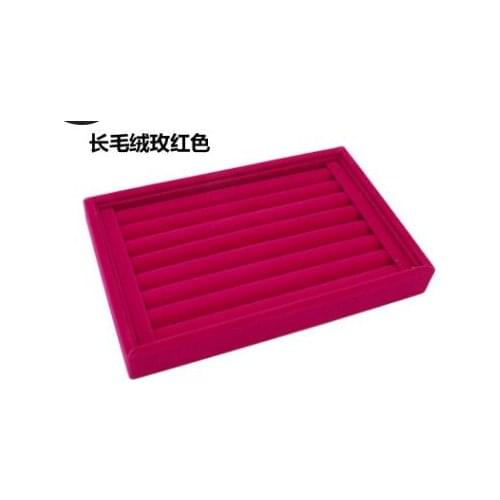 1pcs/lot Portable Velvet Jewelry Ring Earring Insert Display Organizer Box necklace solid cases jewelry display