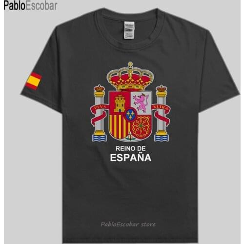 Kingdom of Spain Espana t shirt man t-shirts cotton nation team cotton meeting tees streetwear fitness ESP Spanish Spaniar